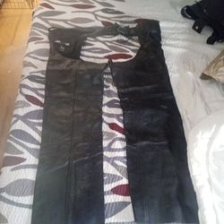 Black Leather Chaps