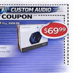 Infinity Primus Car Speakers 1-Set 6"x8" 2-Way Coaxial Speaker System 165 Watts PR8612CF 🚨 Payment Options Available 🚨 No Credit Needed 🚨 