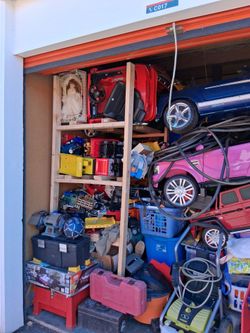 Whole storage unit full with lots of items