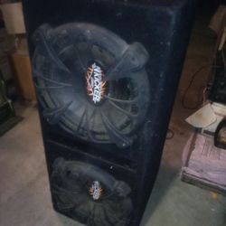 Subwoofer Box With 2 Speakers