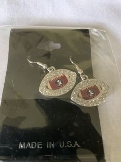 FSU SEMINOLES FOOTBALL EARRINGS