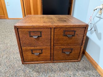 Antique card catalog