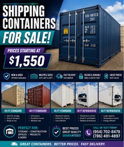 CONTAINERS FOR SALE