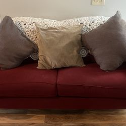 “Great Condition Red Sofa – Need Gone This Week”