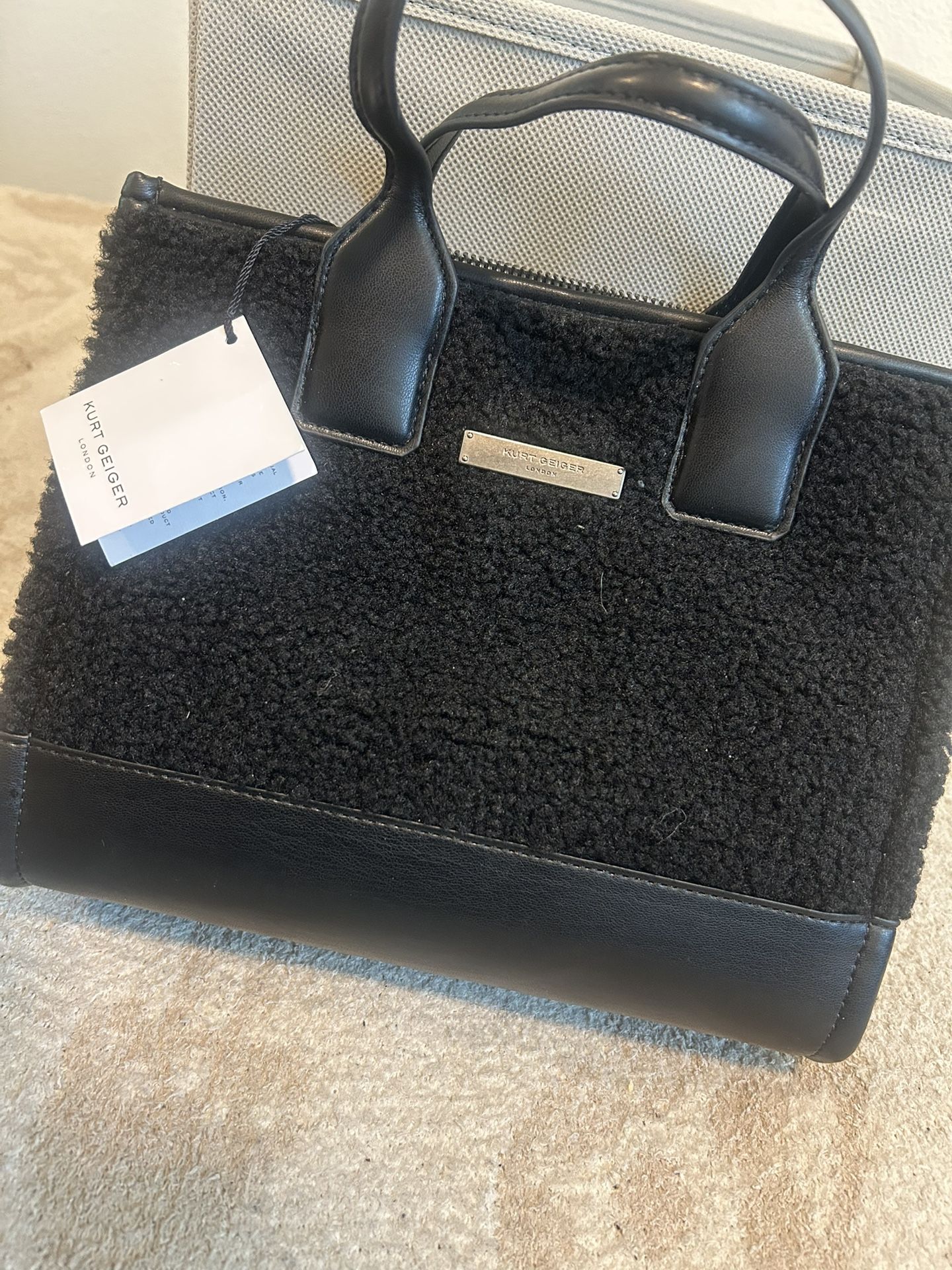 Kurt Geiger Small Shearling Tote (NEVER USED)
