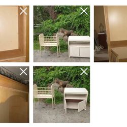 Vintage Tall Armoire 