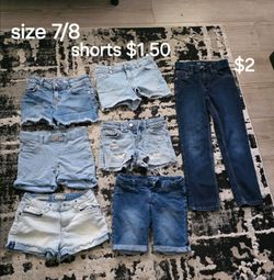 Girls Cloth (size 7) & shoes
