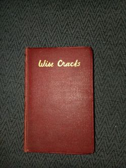 Wise Cracks Vintage Hardcover Book
