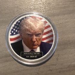 Trump one oz silver round 