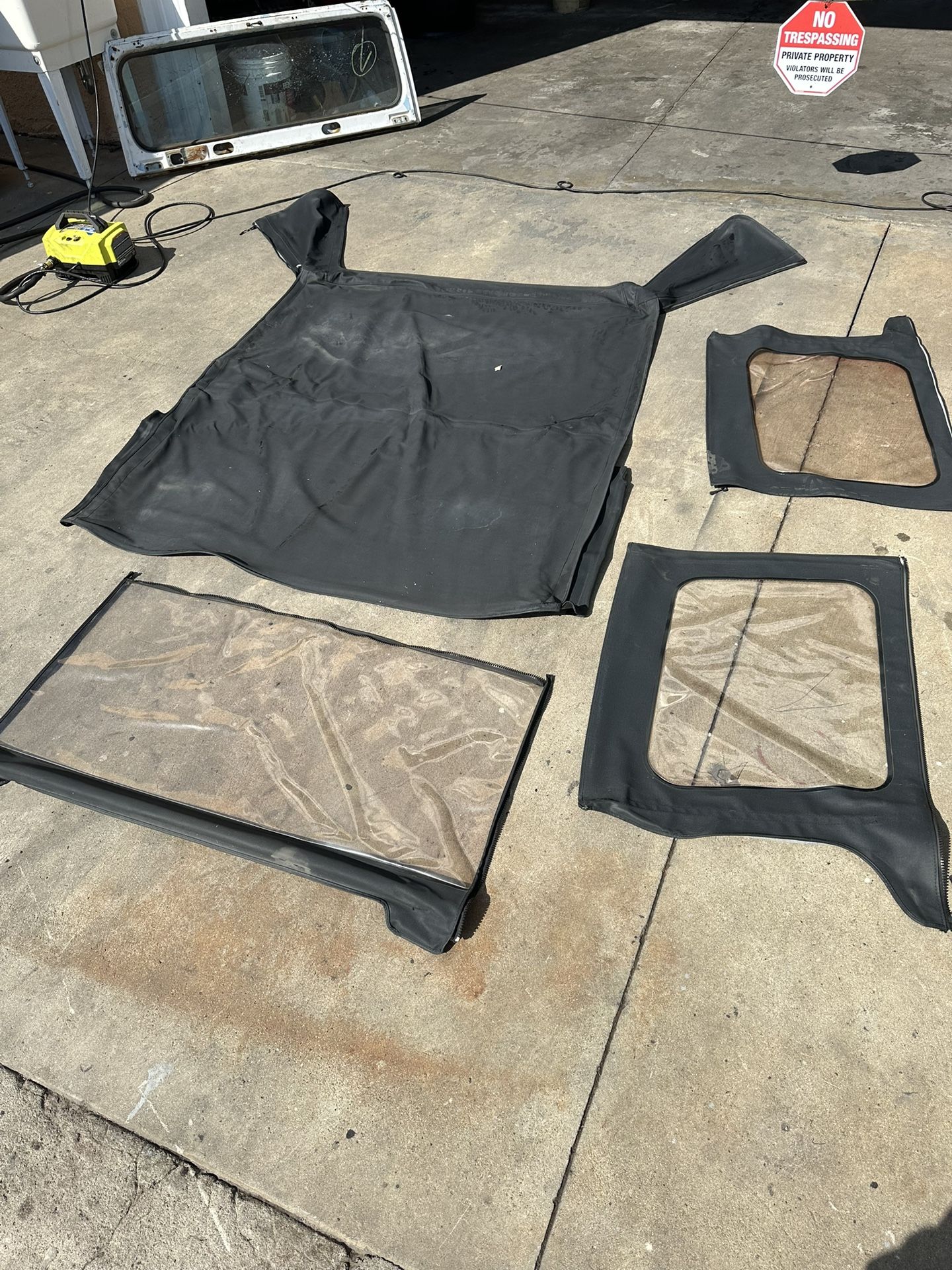 Jeep TJ Soft Top Cover Black 1997 Through 2006