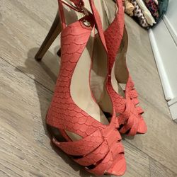 Guess women’s Sling Back Heels - Coral Color