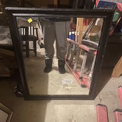 Black framed Mirror