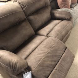 Theater Reclining Couch And Love Seat 