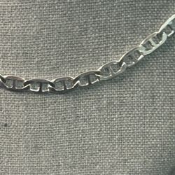 925 Marine Mesh Necklace with Lobster Clasp 24 inches 