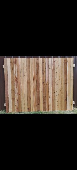 (40) 8'×6' NEW CEDAR FENCE PANELS  (4 INCH WIDE BOARDS) $75 EACH