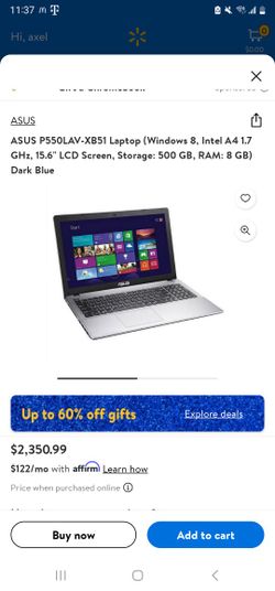 Asus Professional Laptop P550L Intel Core I5