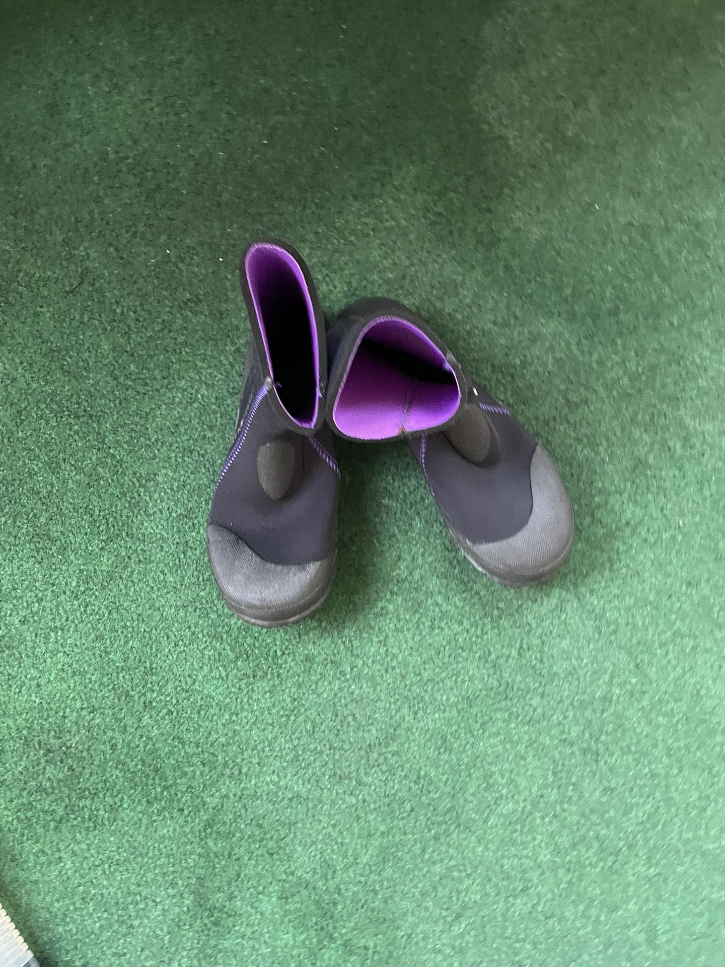 Aqua Lung Scuba Boots, Blue Seventy Scuba Wetsuit With A Mask And Snorkel