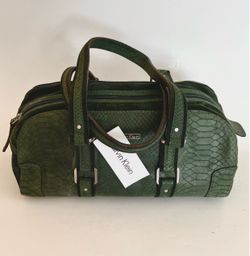 🐊 NWT Klein Alligator Textured Leather/Real Suede Handbag