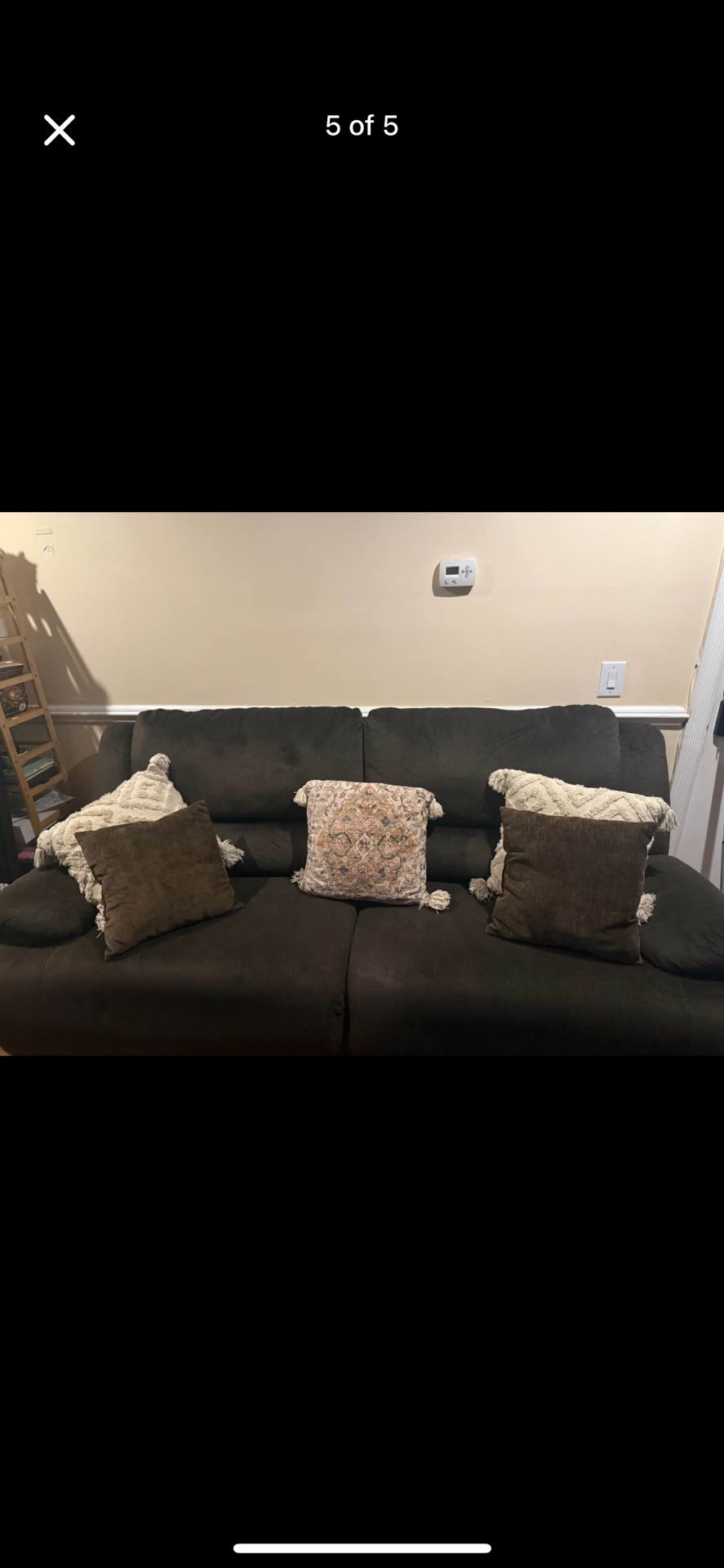 Ashely furniture, couch, loveseat, and three-piece