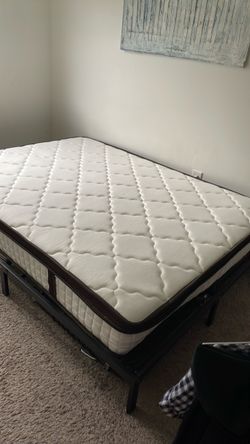Queen Mattress with Metal Bed Frame