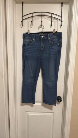 Cropped Mid-Rise Blue Jeans Size 14