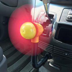 Adjustable inside car fan with form blades