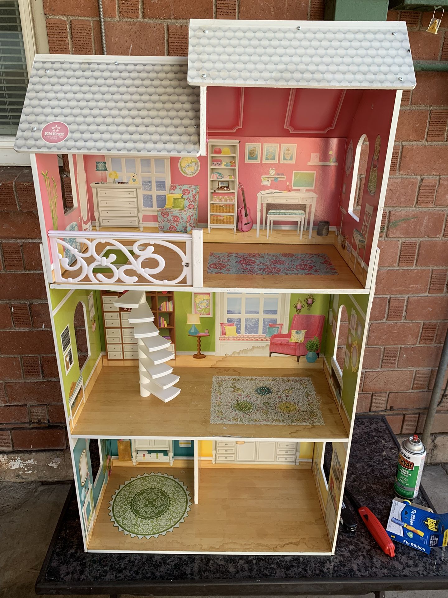 Children's Doll House PlaySet Kids Barbie Toys