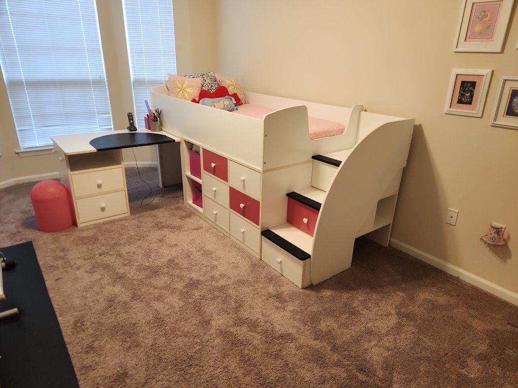 Bed With Desk