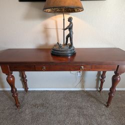 Ethan Allen British Classics Mahogany Console Folding Dining Table