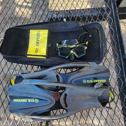 U.S. Divers Mask and Flippers