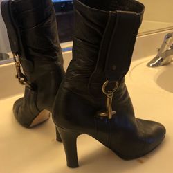 Coach leather boots