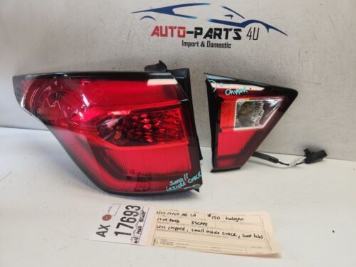 2017 - 2018 - 2019 FORD ESCAPE LEFT DRIVER TAIL LIGHT & INNER LIGHT SET OEM AX17693