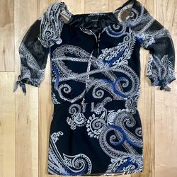 White House Black Market Boho Dress Small 