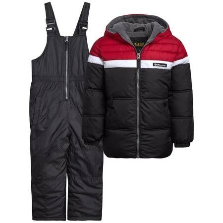 NEW 2T Baby Toddler Boy Girl 2 Piece Insulated Waterproof Winter Snow Bib + Ski Jacket Snowsuit