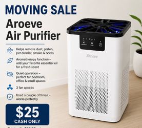Aroeve Air Purifier – Like New – $20