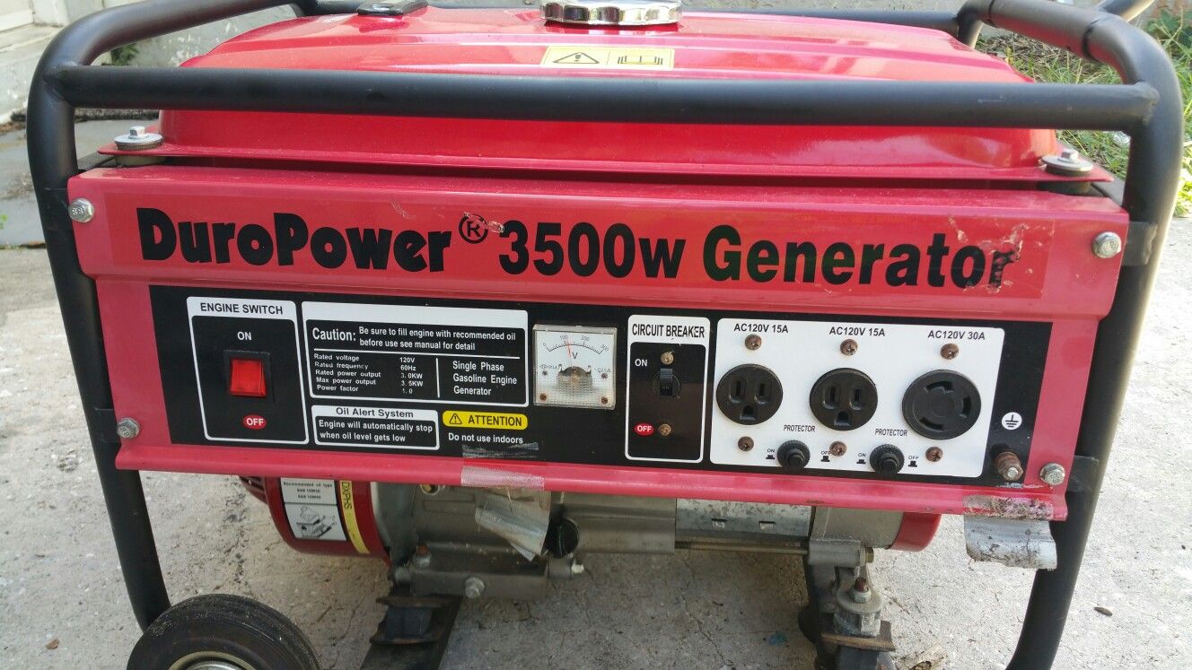 Duropower 3500 watt generator