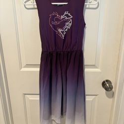 Descendants Disney Dress - Mal - Size L 10/12 Halloween Costume Dress-up