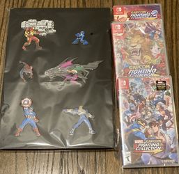 Marvel VS Capcom Collection Ultimate 6 Characters Pin + 25 Game Art Switch Fight