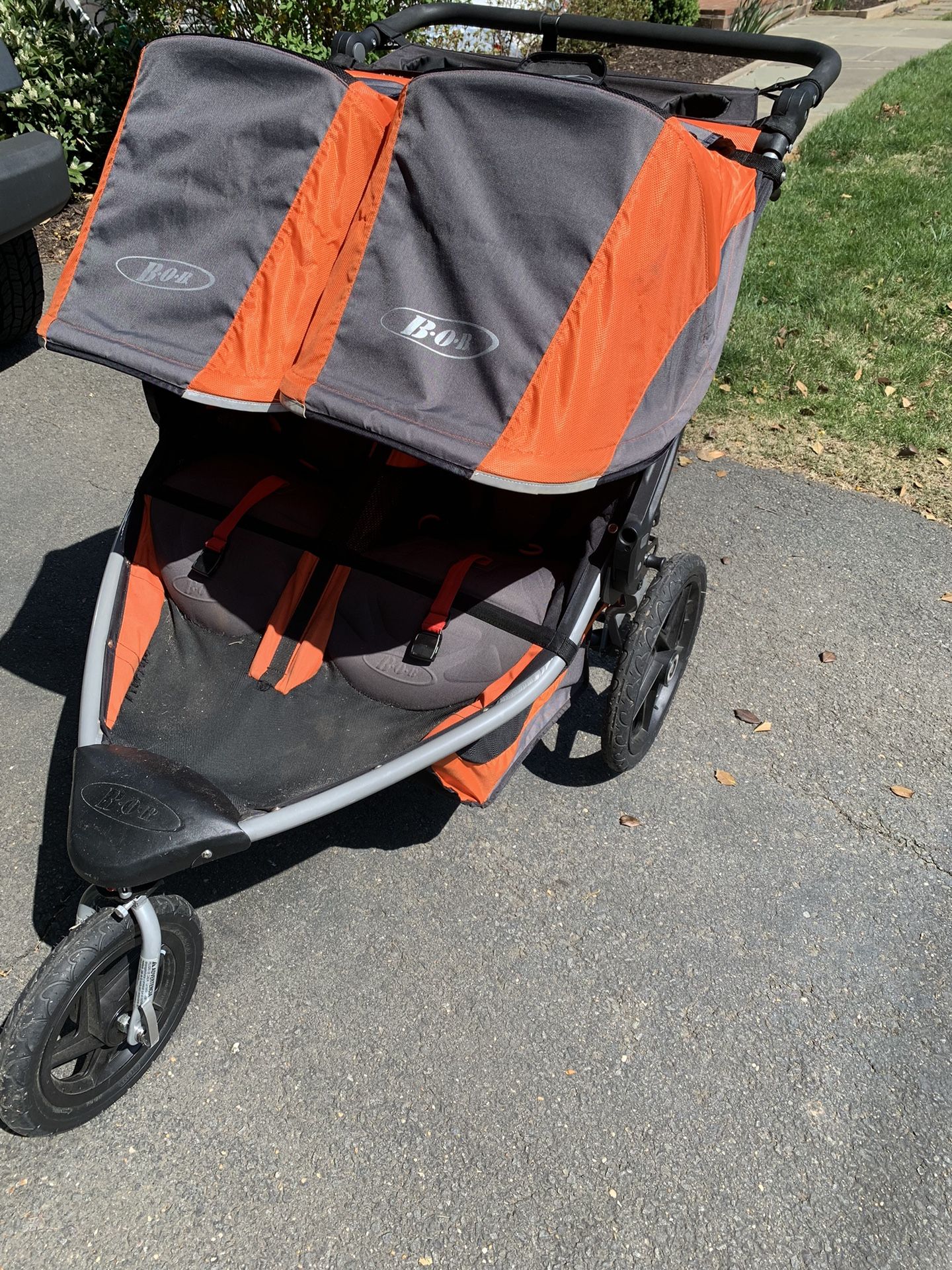 BOB Revolution FLEX Duallie Double Stroller - Orange
