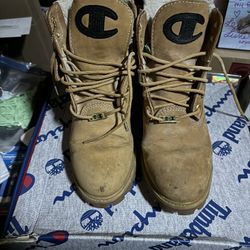Champion X Timberland Boots Size9