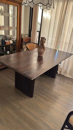 Pedestal Wood Dining table