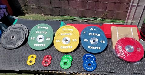 Eleiko Bumper Plate set + Change plates (Pounds)