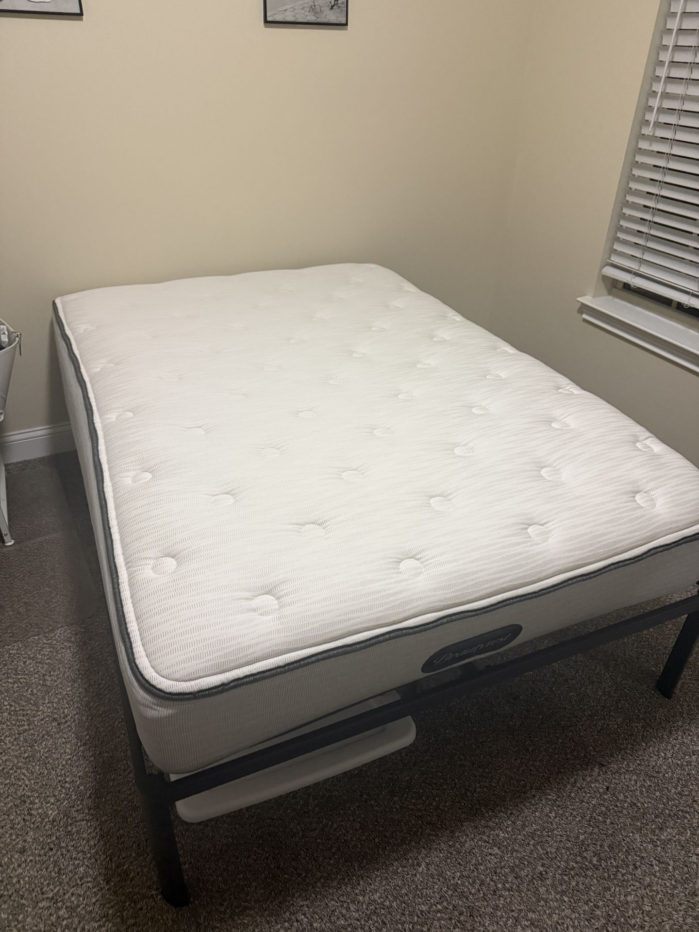 FULL mattress + mattress frame 