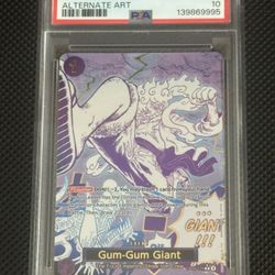 One Piece Gum Gum Giant Psa 10 
