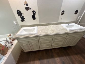 Vanity countertop & Cabinet Installation
