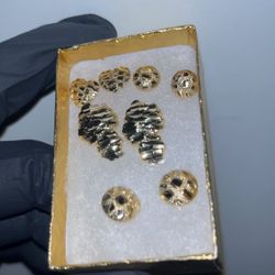 14k Nugget Earrings 