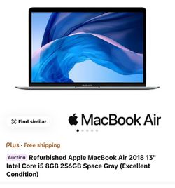 Apple MacBook Air 2018 13" Intel Core i5 8GB 256GB Space Gray