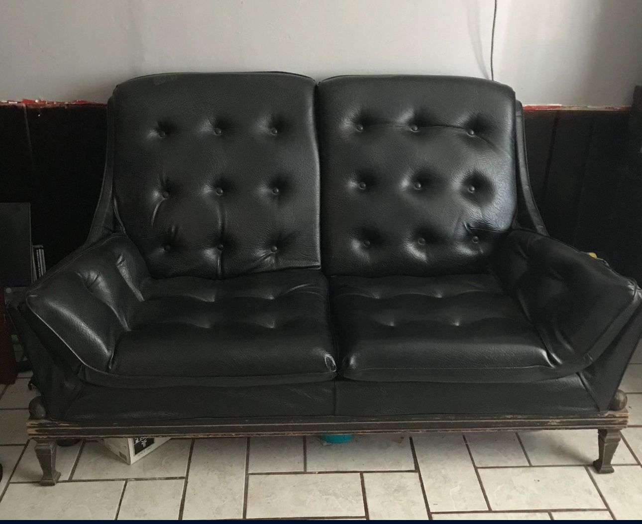 Vintage Sofa Black