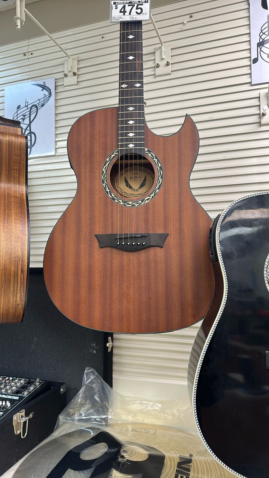 Dean Guitars EX SN Acoustic/Electric Guitar