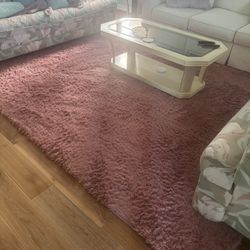 8 By 10 Rose Pink Fur Carpet 